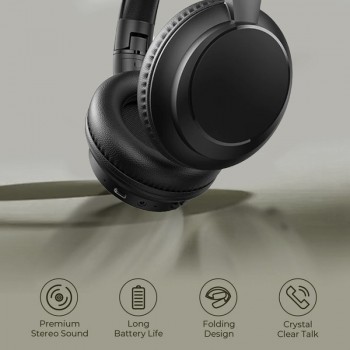Havit H619BT Wireless Bluetooth V5.4, Three EQ Modes, Button Control, Long-Life Battery, Over-Ear Headset - Black