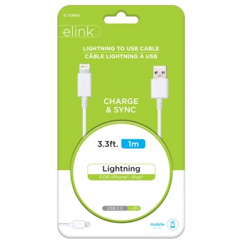 eLink 3.3 ft. Lightning to USB cable