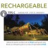 RCA 2 in 1 Rechargeable 26.2ft (8M) Retractable W+RGB LED String light