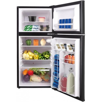 RCA Réfrigérateur Compact de 4.5 Pi³ à 2 Portes en Acier Inoxydable Noir *PRODUIT NEUF* ( RFR469 )