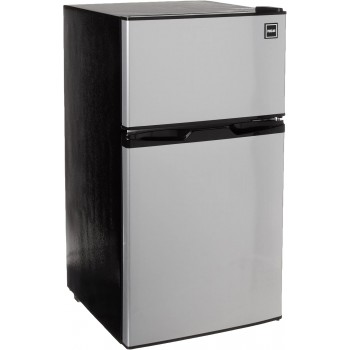 RCA 3.1 Cu. Ft. 2 Door 2 Door Fridge and Freezer in Stainless Steel *NEW* ( RFR836-F )