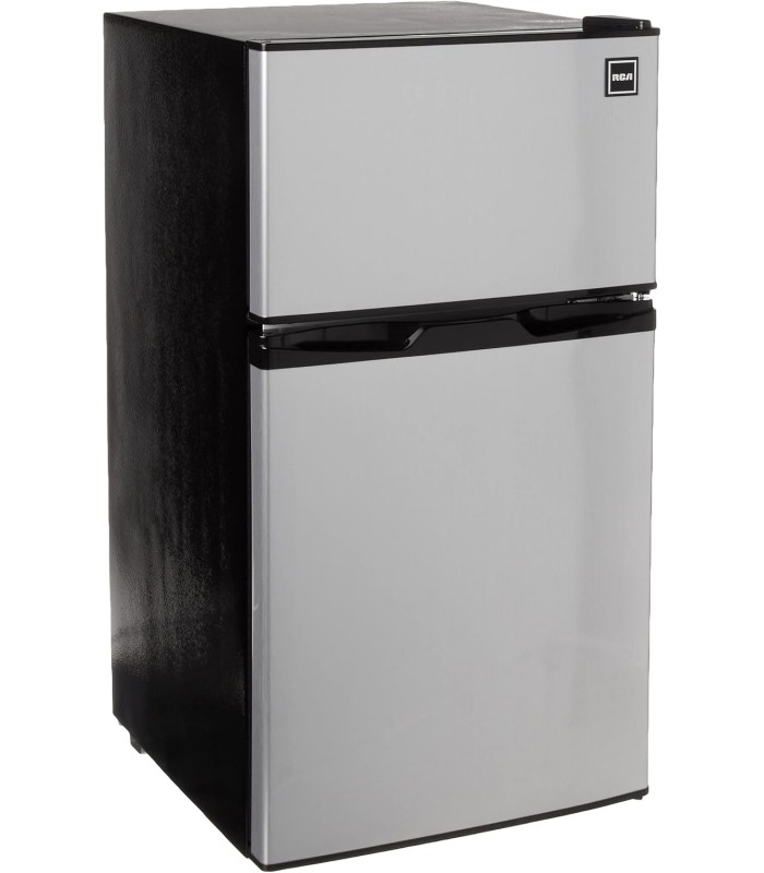 RCA Réfrigérateur / Congélateur à 2 Portes de 3.1 Pi³ Acier Inoxydable *PRODUIT NEUF* ( RFR836-F )