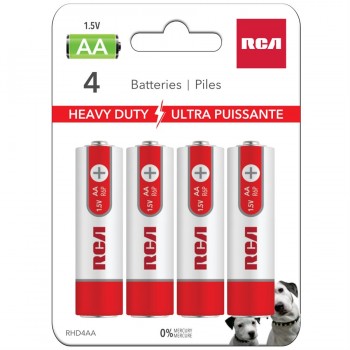 RCA AA Heavy Duty Battery - Pack of 4