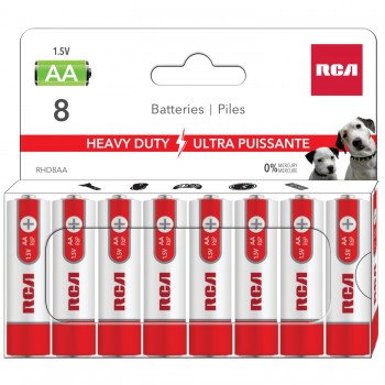 RCA AA Heavy Duty Battery - Pack of 8