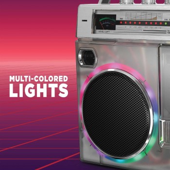 ION Retro Glow Wireless Translucent Boombox ( RetroBoomBox ) - Recertified