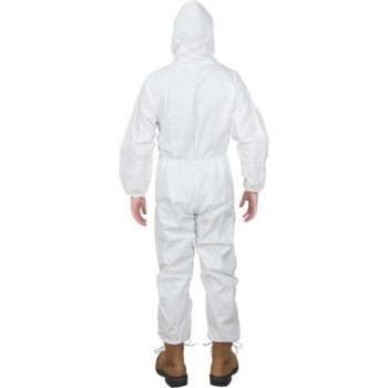 Zenith Combinaisons à capuchon de première qualité, 2T-Grand, Blanc, Microporeux