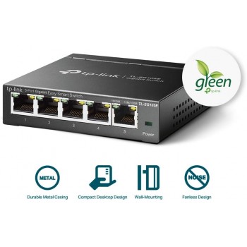 TP-Link TL-SG105E 5-Port Gigabit Easy Ethernet Smart Switch