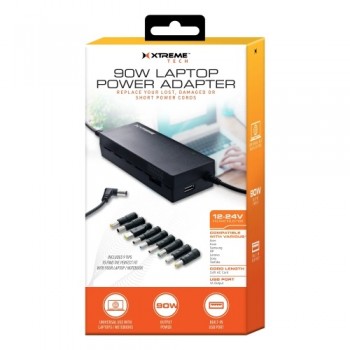 Xtreme 90W Universal Laptop Power Adapter w/ USB
