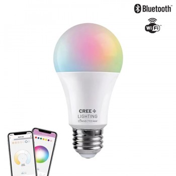 A19 LED Smart Wi-Fi and Bluetooth Bulb - 120 V - 9 W - E26 - Adjustable CCT and RGB