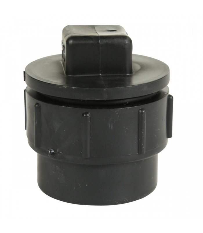 Bouchon de nettoyage ABS 1-1/2 po noir