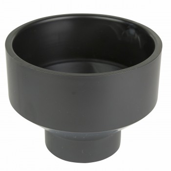 ABS Reducing Coupling 4in x 2in Black