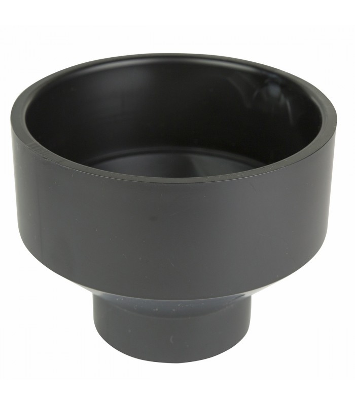 Raccord réducteur ABS 4 po x 2 po noir