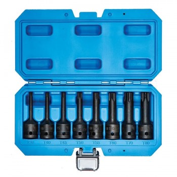 AddTools 1/2 in Impact Torx Socket Set T30 to T80 - 8 Pieces