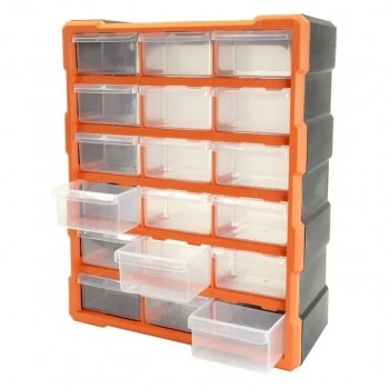 AddTools 18-Drawer Storage Cabinet - 475 mm x 380 mm x 160 mm
