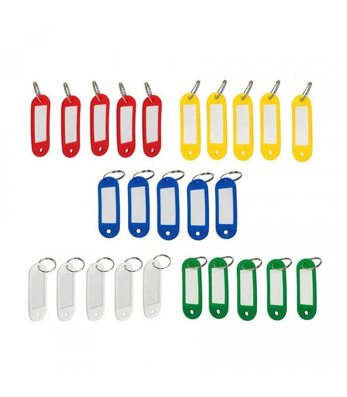 AddTools Porte-clés d'identification - 5 couleurs - Paquet de 25 AddTools Porte-clés d'identification - 5 couleurs - Paquet de 25