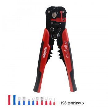 AddTools Ensemble de sertissage 3 en 1 avec terminaux - 22-10 AWG - 199 pièces