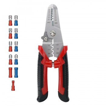 AddTools Ensemble de sertissage 3 en 1 avec terminaux - 22-10 AWG - 170 pièces