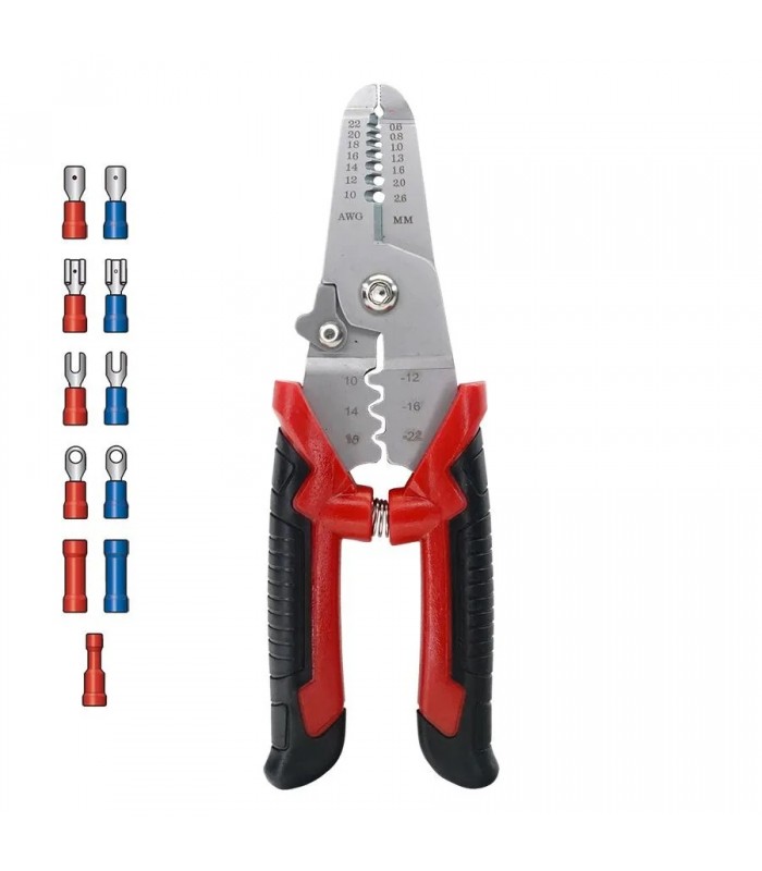 AddTools 3-in-1 Crimping Tool Set with Terminals - 22-10 AWG - 170 Pieces