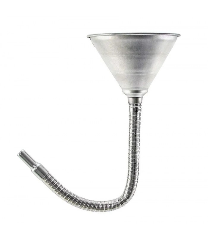 AddTools Entonnoir métallique robuste 6 po (15 cm) à col flexible 18 po (45 cm)