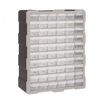 AddTools 60-Drawer Small Parts Plastic Storage - 465 x 380 x 160 mm