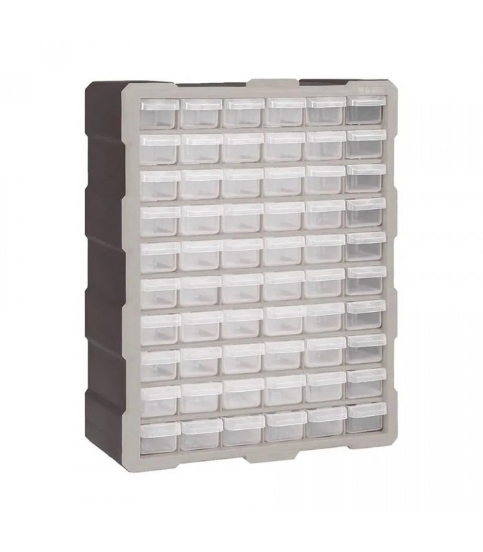 AddTools 60-Drawer Small Parts Plastic Storage - 465 x 380 x 160 mm