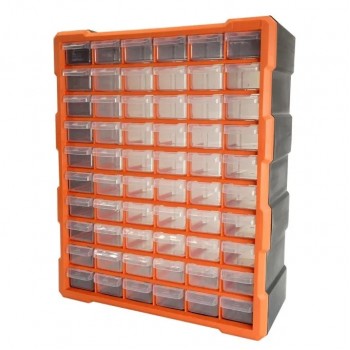 AddTools Casier de rangement à 60 tiroirs - 475 mm x 380 mm x 160 mm