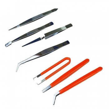 AddTools Ensemble de pincettes de précision - 7 pièces