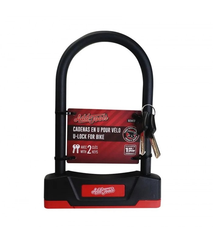 AddTools Bike U-Lock with 2 Keys - Diameter 14.5 mm