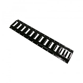 AddTools Rail d'arrimage E-Track horizontal revêtu de poudre noire - 60 cm
