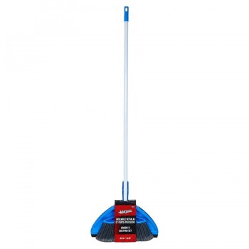 AddTools Balai avec manche de 120 cm et porte-poussière - Bleu