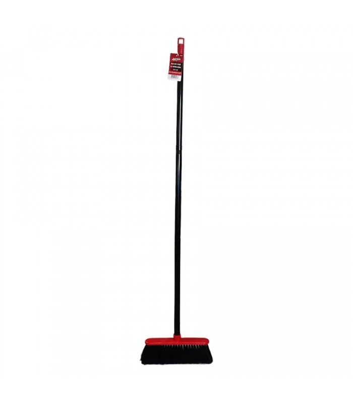 AddTools Balai avec manche de 120 cm en 3 sections - Rouge et noir AddTools Balai avec manche de 120 cm en 3 sections - Rouge et noir