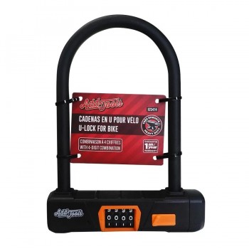 AddTools Combination U-Lock for Bicycle - 14.4 mm Diameter