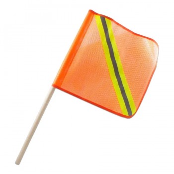 AddTools High Visibility Handheld Safety Flag - Orange - 12 X 12 in