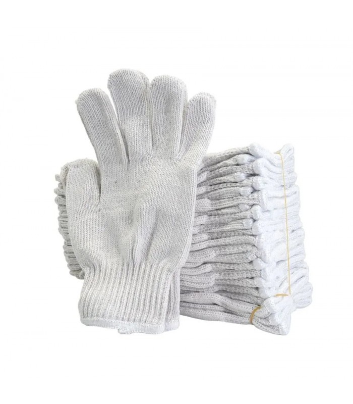 AddTools Gants de travail en coton - Large - 700 g - Paquet 12 paires