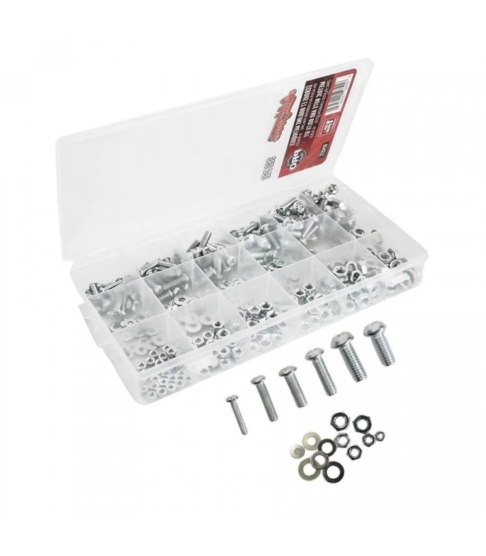 AddTools Metric Phillips Bolts, Nuts and Washers Assortment - Steel - 360 Pieces