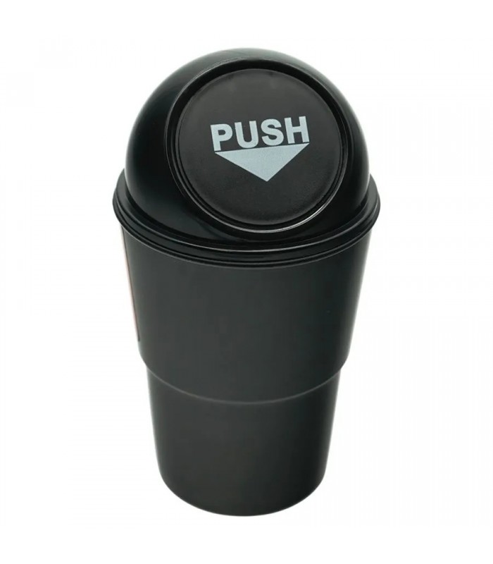 AddTools Mini poubelle pour véhicule 6,8 x 17,5 cm avec couvercle - Noir AddTools Mini poubelle pour véhicule 6,8 x 17,5 cm avec couvercle - Noir