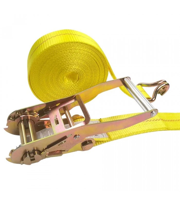 AddTools Sangle à cliquet à crochet en J - Capacité de 4536 kg - 50 mm X 9.14 m