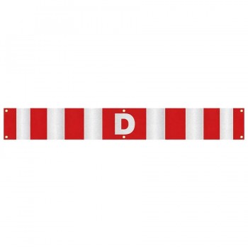 AddTools Bannière de sécurité « D » réfléchissante - 30,5 X 244 cm - 10 œillets