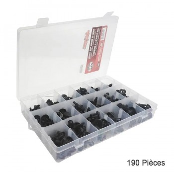 AddTools Assortiment de clips de retenue pour véhicule Toyota/Honda - 190 pièces