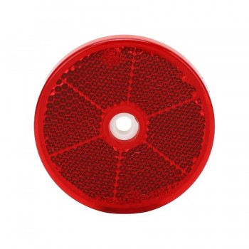 AddTools Round Self-Adhesive Reflector - Red - 2.36 in - 4-Pack