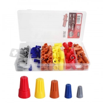 AddTools Screw On Wire Connectors Set - 22 AWG to 10 AWG - 107 pieces