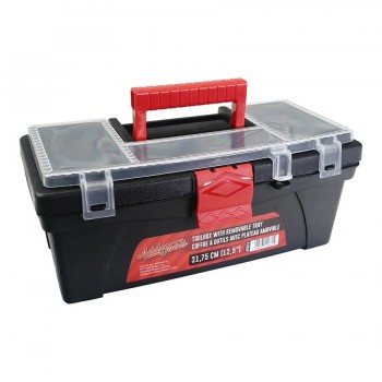 AddTools Coffre à outils avec plateau amovible - 31.75 x 17.78 x 12.7 cm