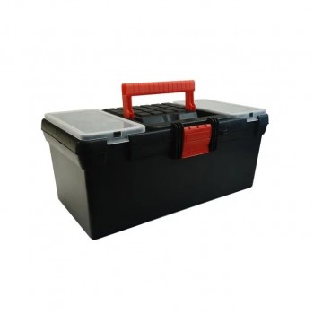 AddTools Coffre à outils avec plateau amovible - 39.5 cm X 21.5 cm X 16.5 cm