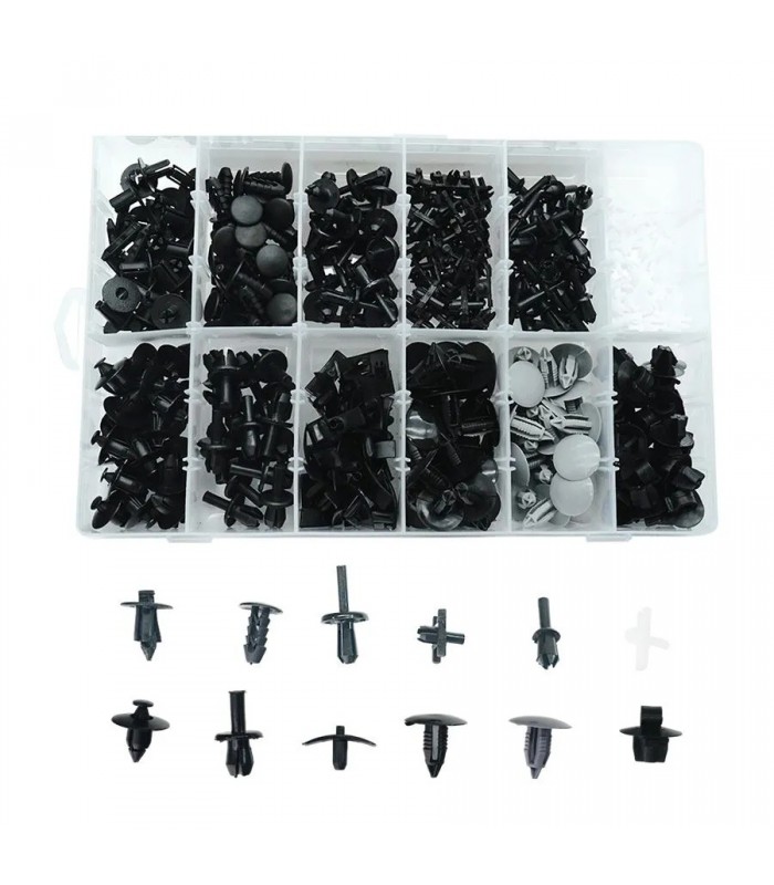 AddTools Assortiment de clips de retenue pour véhicule Volvo/Polestar - 12 types - 350 pièces