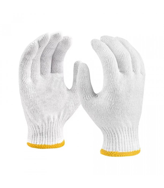 AddTools Gants de travail en coton - XL - 700g - Paquet 12 paires