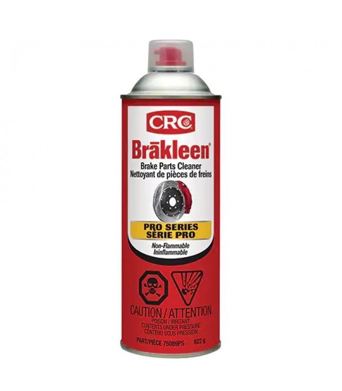 CRC Canada Produit de nettoyage ininflammable pour les freins de série professionnelle Brakleen, Canette aérosol 822g