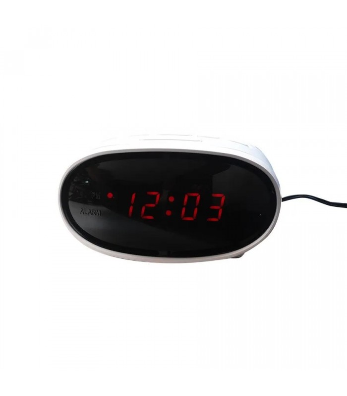 AM/FM Alarm Clock Radio - White