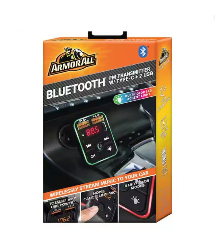 Armor All Émetteur FM et chargeur de voiture Bluetooth