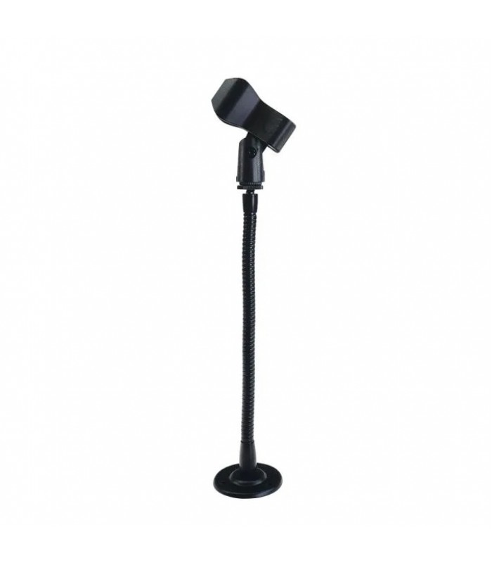 Ason Audio Support de table à col de cygne avec pince pour microphone - Noir - 30 cm