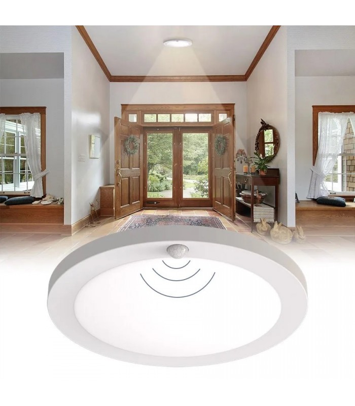 Ason Decor 8 in. LED Recessed Light with Motion Sensor - 15 W - 3 CTT - White